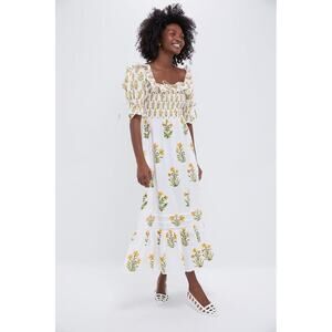 PINK CITY PRINTS Buttercup Meadow Meryl Dress Size S NWT Retail $282